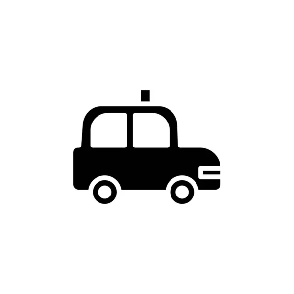 Cab Taxi Travel Transportation Solid Icon Векторні Ілюстрації Шаблон Логотипу — стоковий вектор