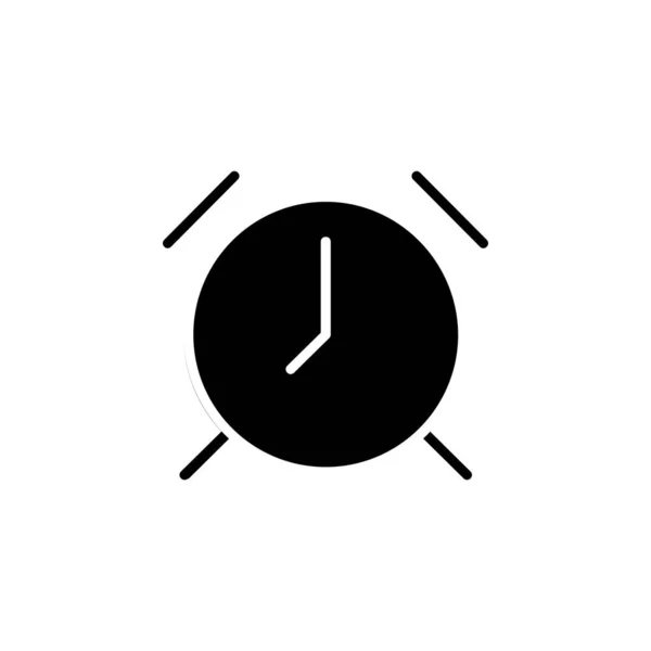 Klok Timer Time Solid Icon Vector Illustratie Logo Template Geschikt — Stockvector