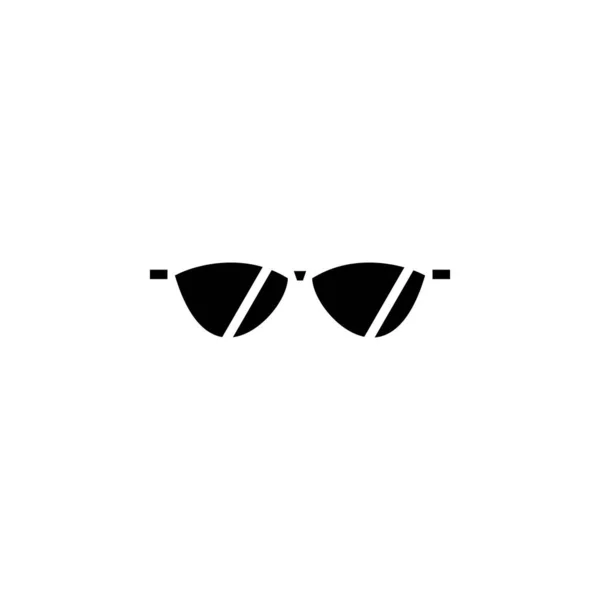 Brillen Zonnebrillen Brillen Brillen Solid Icon Vector Illustration Logo Template — Stockvector