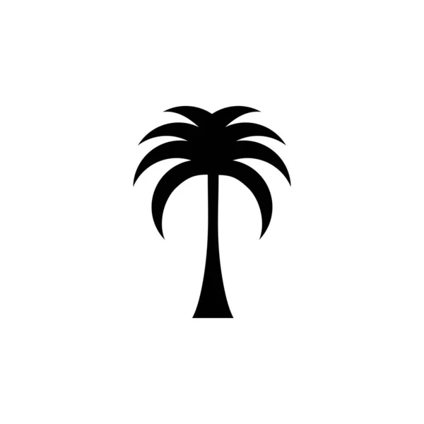 采购产品棕榈 海滩固体图标矢量插图图标模板 适用于多种用途 — 图库矢量图片