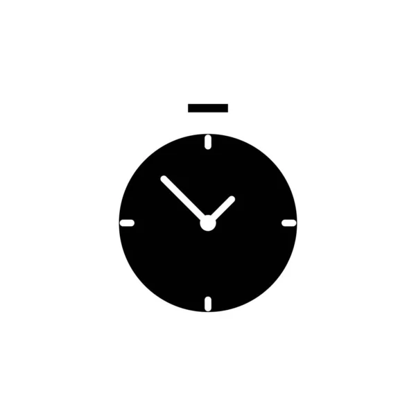 Timer Time Solid Icon Vector Illustration Logo Template Vhodné Pro — Stockový vektor