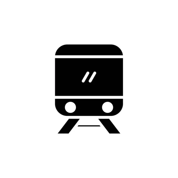 Tren, Lokomotif, Taşımacılık Katı Simge Vektör Çizim Logosu Şablonu. Birçok Amaç İçin Uygun.