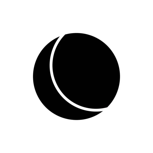 Gece Işığı Gece Yarısı Katı Simge Tanımlama Logosu Şablonu Birçok — Stok Vektör