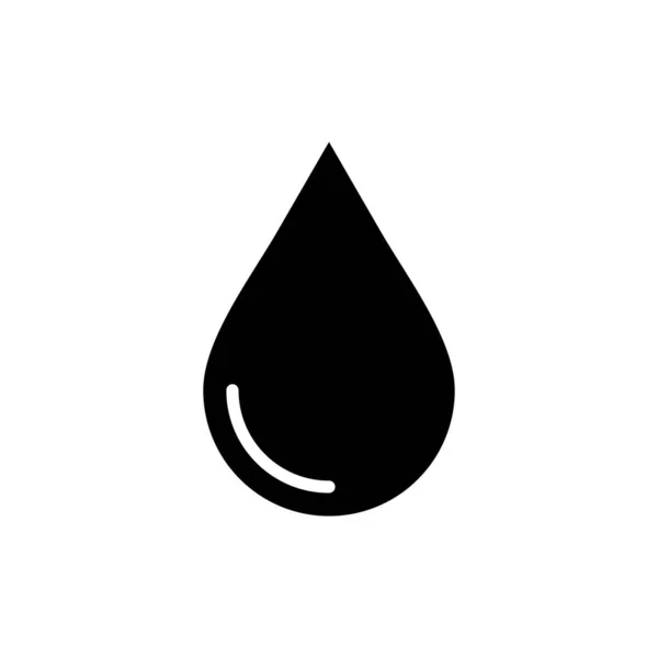Wassertropfen Wasser Tröpfchen Flüssige Feste Icon Vector Illustration Logo Template — Stockvektor