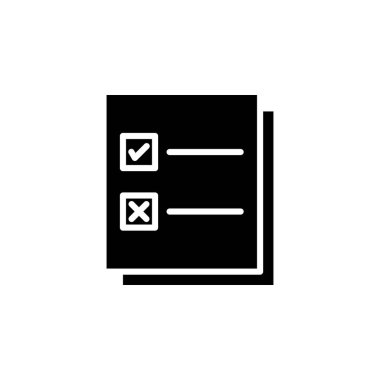 Notlar, Notepad, Notebook, Memo, Diary, Paper Solid Icon Vector Illustration Logo Şablonu. Birçok Amaç İçin Uygun.