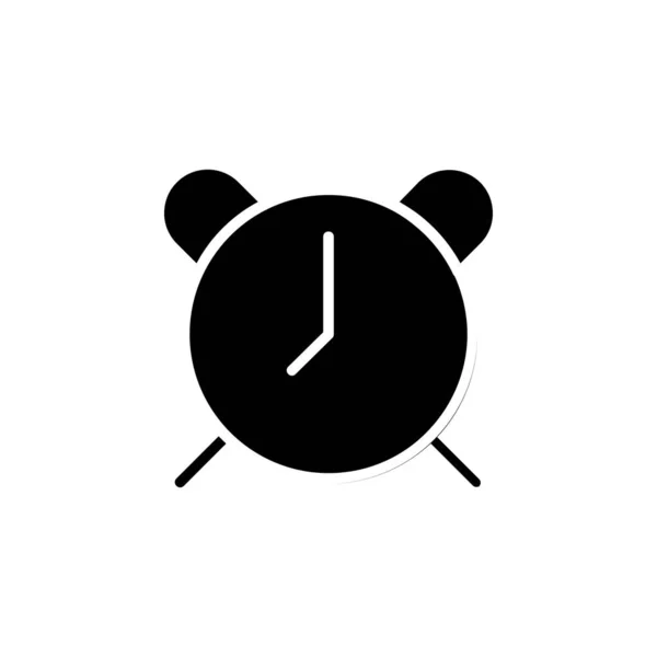 Allarme Timer Solid Icon Vector Illustration Logo Template Adatto Molti — Vettoriale Stock