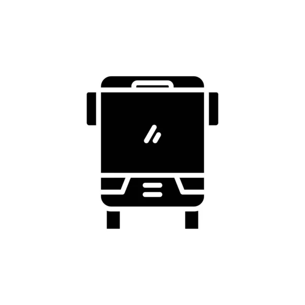 Bus Autobus Veřejné Doprava Solid Icon Vector Ilustration Logo Šablony — Stockový vektor
