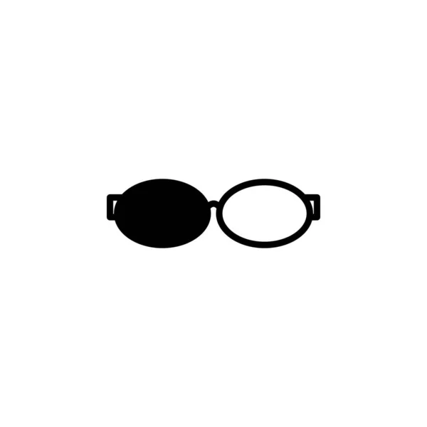 Lunettes Lunettes Soleil Lunettes Lunettes Solid Line Icon Vector Illustration — Image vectorielle