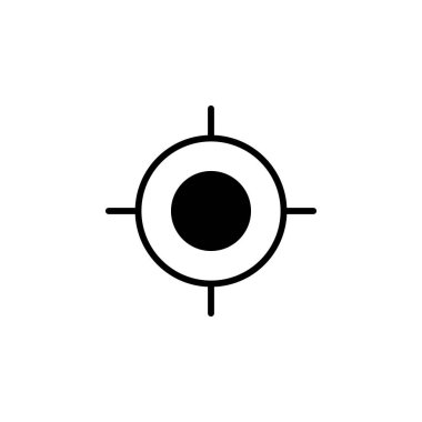 GPS, Harita, Navigasyon, Yön Katı Satır Simgesi Vektör İllüstrasyon Logo Şablonu. Birçok Amaç İçin Uygun.