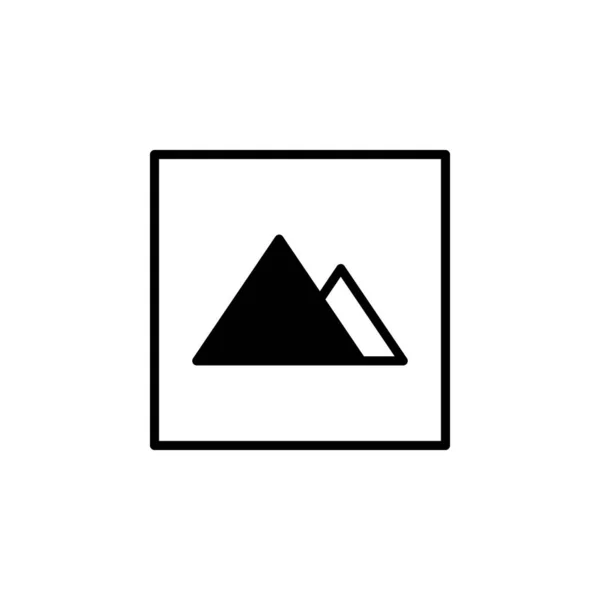 Εικόνα Γκαλερί Εικόνα Στερεάς Γραμμής Εικονίδιο Εικονογράφηση Διάνυσμα Πρότυπο Λογότυπο — Διανυσματικό Αρχείο