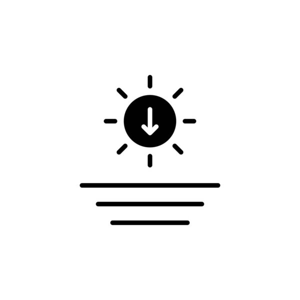 Вектор восхода, заката, иконы "Вектор восхода". Подходит для многих целей.