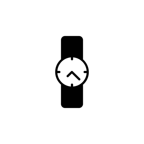 Orologio Orologio Polso Orologio Time Solid Line Icon Vector Illustration — Vettoriale Stock