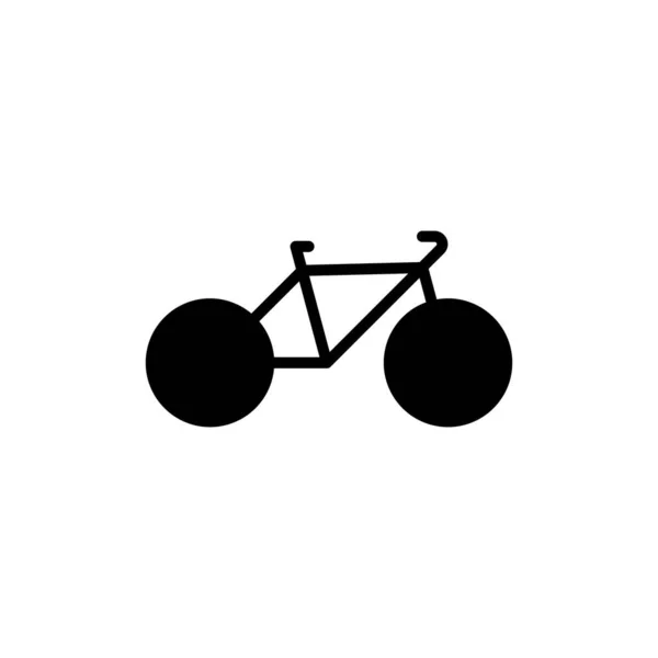 Fiets Fiets Solid Line Icon Vector Illustratie Logo Template Geschikt — Stockvector