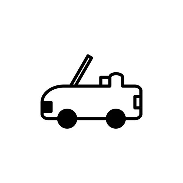 Автомобиль Автомобиль Транспорт Твердая Линия Иконка Векторной Иллюстрации Логотип Шаблона — стоковый вектор
