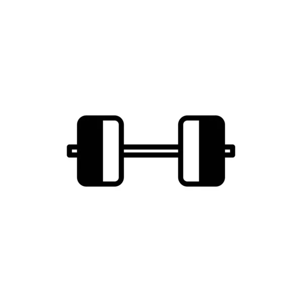 Siłownia Fitness Waga Solid Line Ikona Wektor Ilustracja Szablon Logo — Wektor stockowy