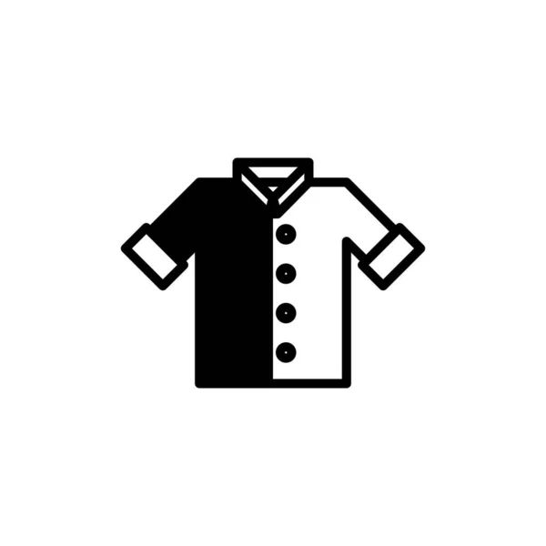 Camisa Moda Polo Roupas Linha Sólida Ícone Vetor Ilustração Logo —  Vetores de Stock