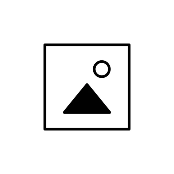Afbeelding Galerij Afbeelding Solid Line Icon Vector Illustration Logo Template — Stockvector