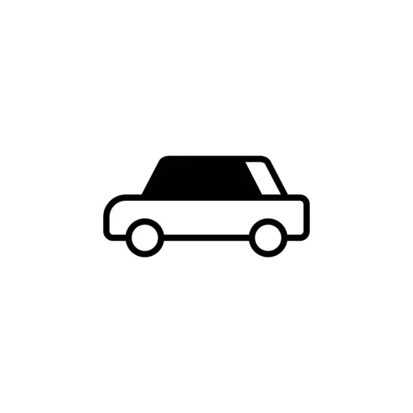 Carro Automóvel Transporte Linha Sólida Ícone Vector Ilustração Logo Template — Vetor de Stock