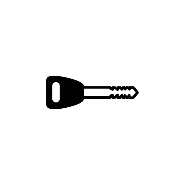 Key Solid Line Icon Vector Illustration Logo Template Suitable Many — Stock Vector
