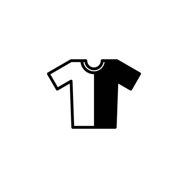 Tričko Móda Polo Oblečení Solid Line Icon Vector Ilustration Logo — Stockový vektor