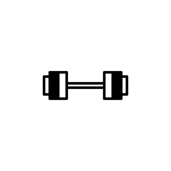 Gym Fitness Weight Solid Line Icon Vector Illustration Logo Template — 스톡 벡터