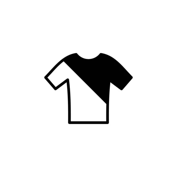Сорочка Мода Поло Одяг Суцільна Лінія Іконка Векторна Ілюстрація Логотип — стоковий вектор