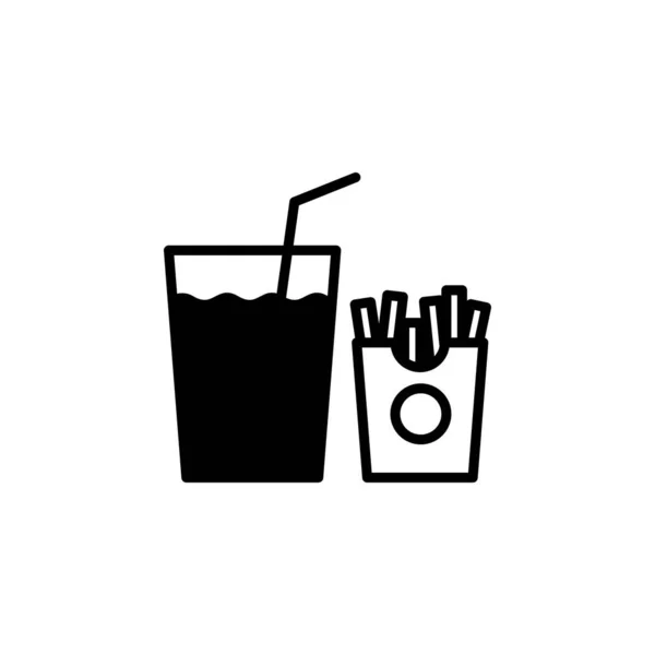 Restaurant Food Kitchen Solid Line Icon Vector Illustration Logo Template — Stock Vector