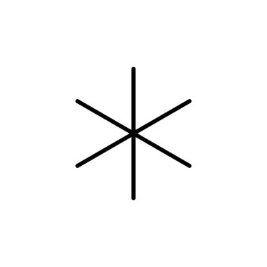 Yıldızlar, Night Solid Line Simge Vektör İllüstrasyon Logo Şablonu. Birçok Amaç İçin Uygun.