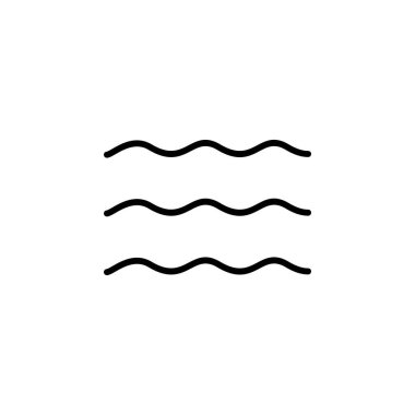 Su damlası, Su Damlası, Sıvı Katı Hat Simgesi Vektör İllüstrasyon Logo Şablonu. Birçok Amaç İçin Uygun.