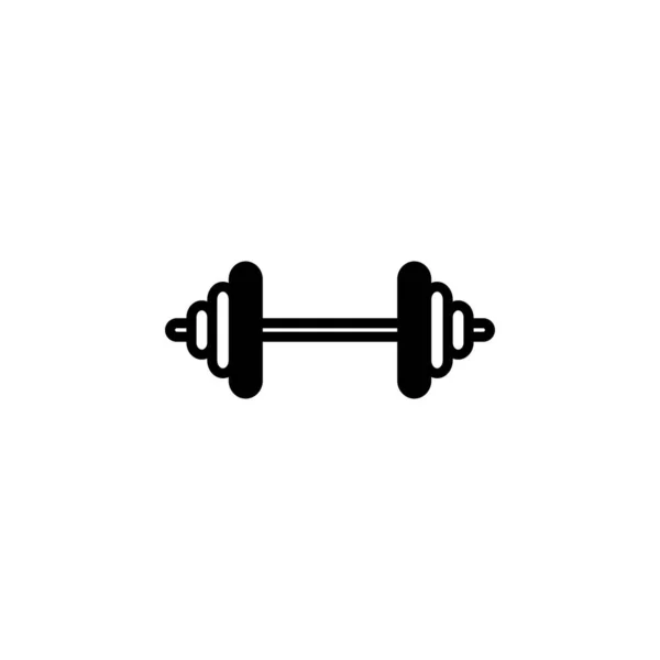 Ginásio Fitness Peso Solid Line Icon Vector Ilustração Logo Template —  Vetores de Stock