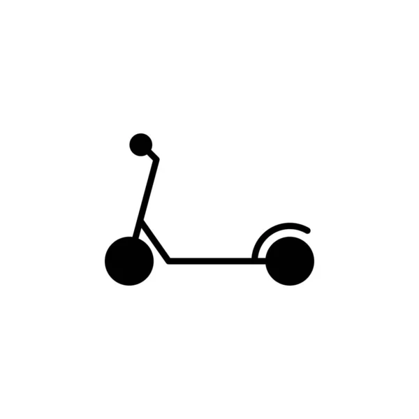 Scooter Kick Scooter Solid Line Icono Vector Illustration Logo Template — Vector de stock