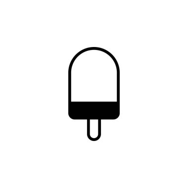 dondurma ikonu vektör illüstrasyonu