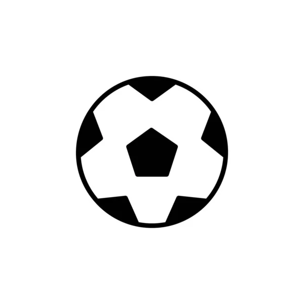 Illustration Vectorielle Icône Ballon Football — Image vectorielle
