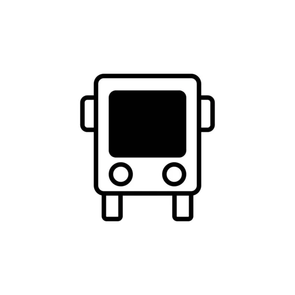 Vector Icono Bus Aislado Sobre Fondo Blanco Logotipo Concepto Signo — Archivo Imágenes Vectoriales