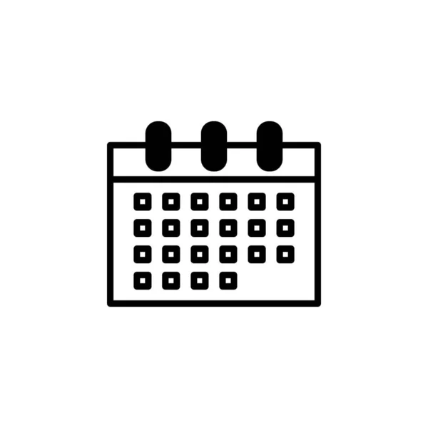 Kalender Icon Vektor Illustration Design — Stockvektor