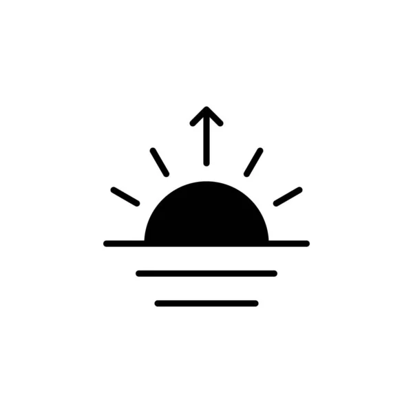 Zon Pictogram Vector Geïsoleerd Witte Achtergrond Voor Web Mobiele App — Stockvector