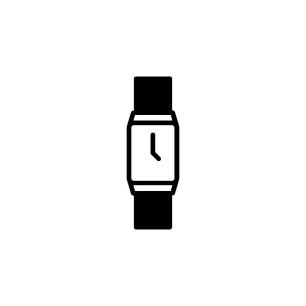 Wristwatch Icon White Background — Stock Vector