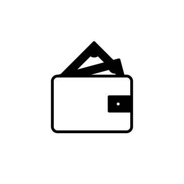 cüzdan ikonu vektör illüstrasyonu