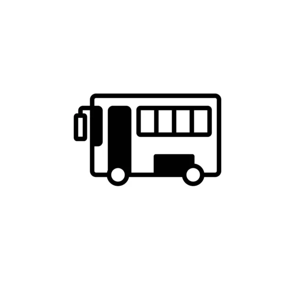 Vector Icono Autobús Aislado Fondo Blanco Para Diseño Web Aplicación — Archivo Imágenes Vectoriales