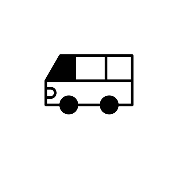 Icono Bus Vector Ilustración — Archivo Imágenes Vectoriales