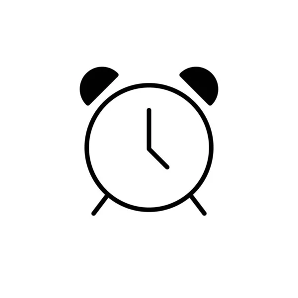 Reloj Despertador Icono Vector Ilustración — Vector de stock