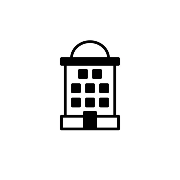 Beyaz arkaplanda izole edilmiş ev simgesi vektörü, şeffaf, minimal tasarım üzerinde tuğla kule işareti logosu konsepti