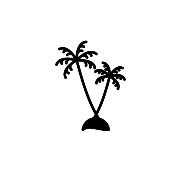 棕榈树图标矢量图解设计 — 图库矢量图片