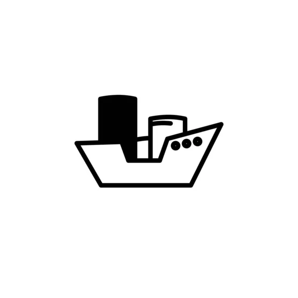 Ship Icon Vector Illustration — Stock Vector