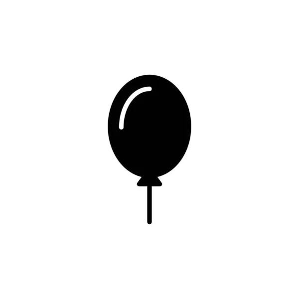 Balón Ikona Vektor Izolované Bílém Pozadí Pro Vaše Webové Mobilní — Stockový vektor