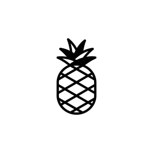 Ananas Symbol Vektor Illustration — Stockvektor