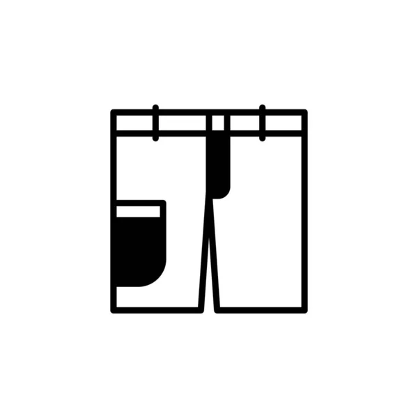 Icono Pantalones Ilustración Simple Ropa Símbolo Vectorial Para Web — Archivo Imágenes Vectoriales