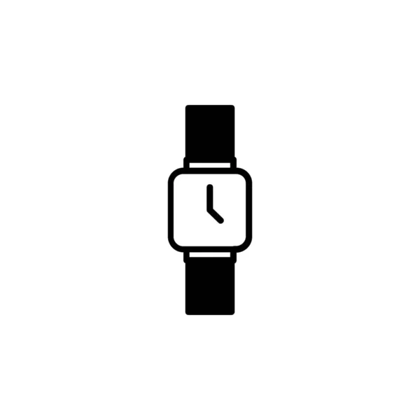 Wristwatch Icon White Background — Stock Vector