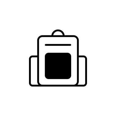 çanta simgesi vektörü web ve mobil uygulama tasarımınız için beyaz arkaplanda izole edildi, evrak çantası logosu kavramı