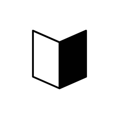 kitap simgesi vektör illüstrasyonu